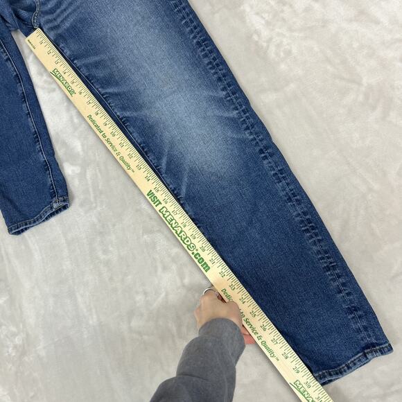 American Eagle Jeans Mens 28x34 Blue Denim Athletic Fit Stretch Skinny Preppy - Picture 4 of 13